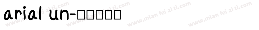 arial un字体转换
